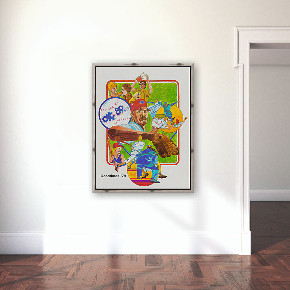 1979 Oklahoma City 89ers Retro Baseball Poster Reproduction
