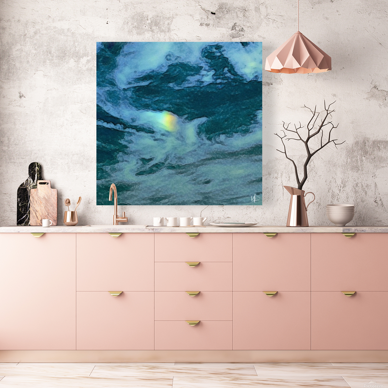 rainbow in the cloud Reproduction