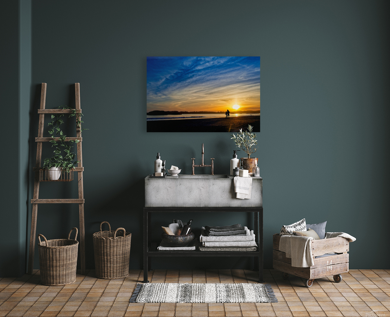 Together at Sunset Reproduction