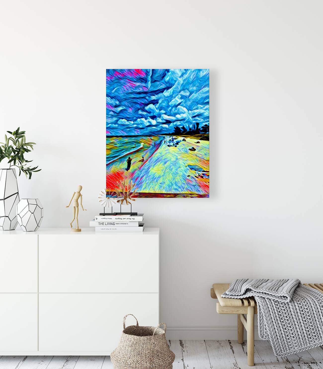 Beach View From Naples Pier Reproduction