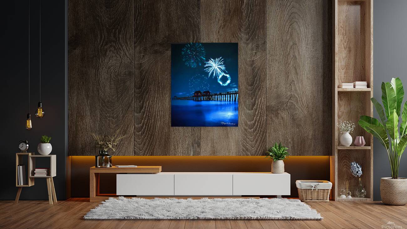 SOLD Naples Pier Fireworks  Reproduction
