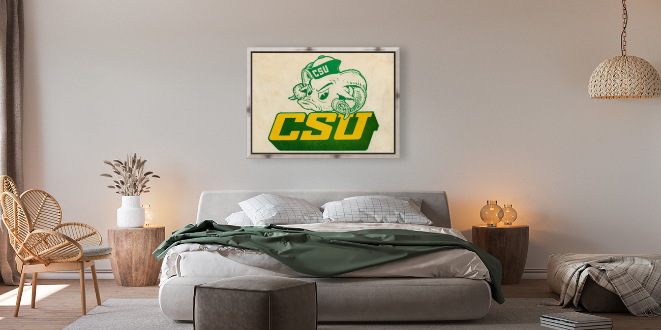 1965 Colorado State Rams Art Reproduction