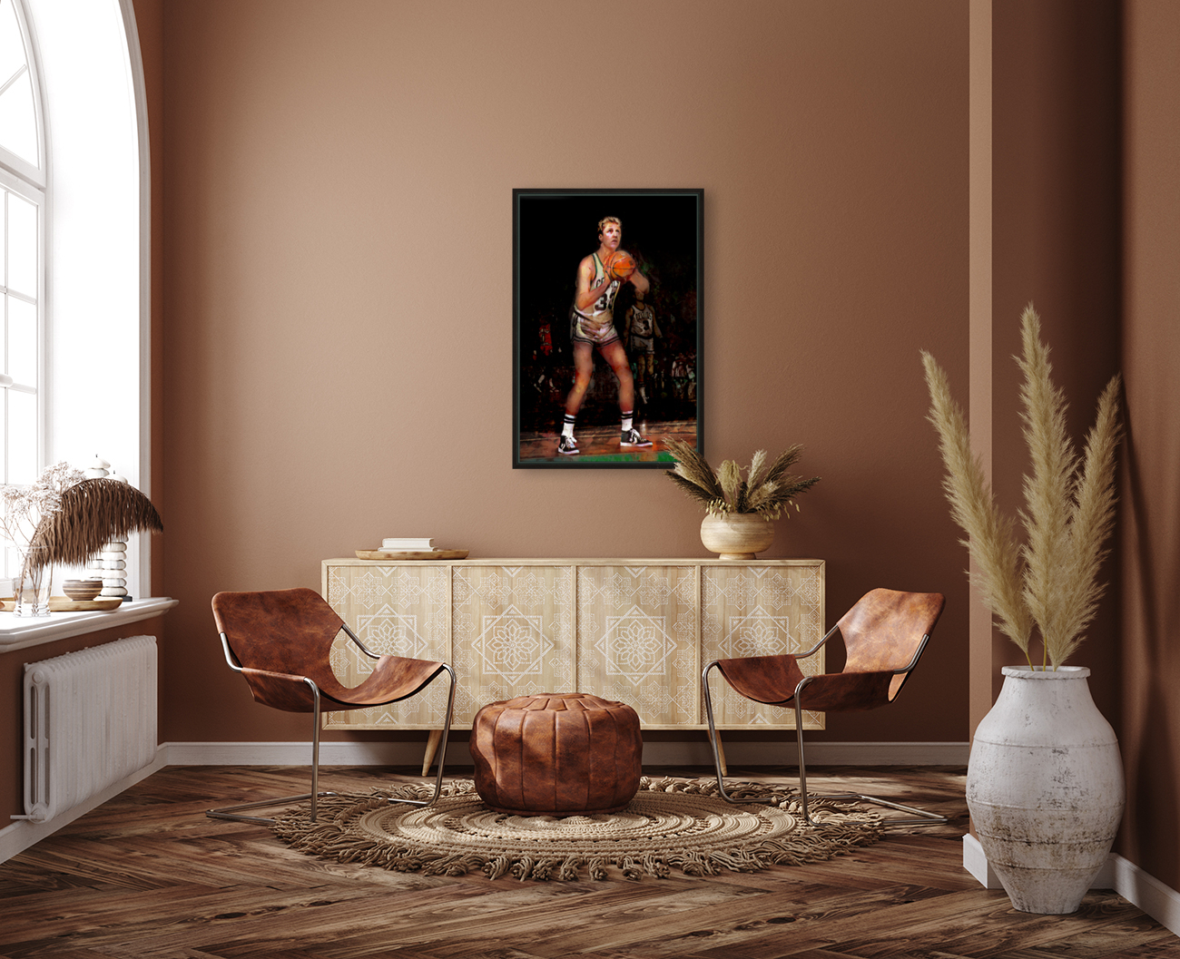 1985 Larry Bird Free Throw  Reproduction