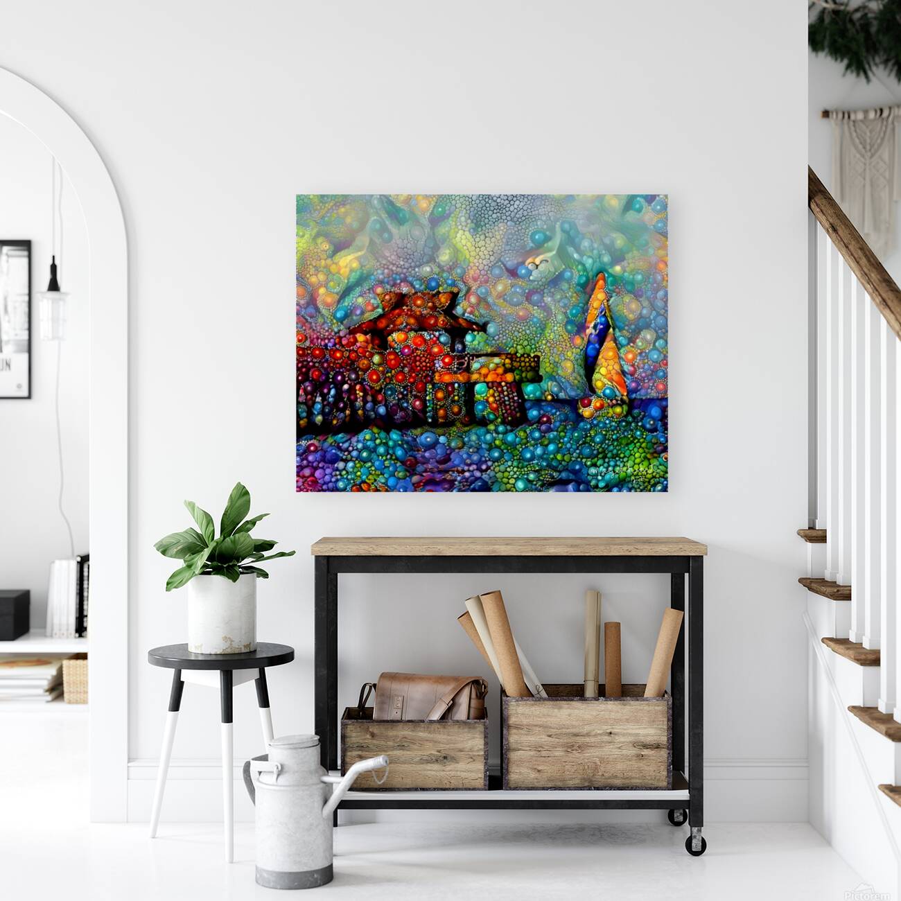 Naples Pier Bubble Burst Reproduction