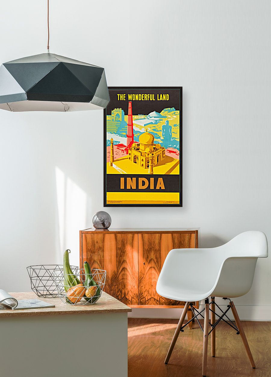 The Wonderful Land India Travel Poster Reproduction