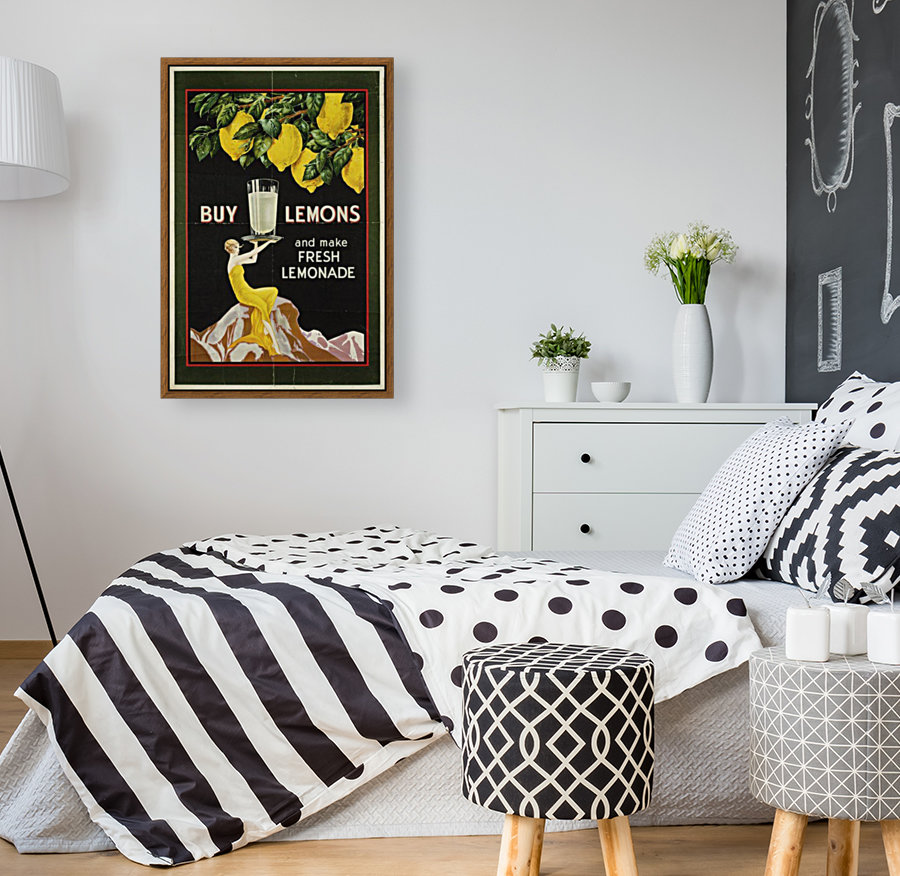 Buy lemons and make lemonade vintage poster Reproduction