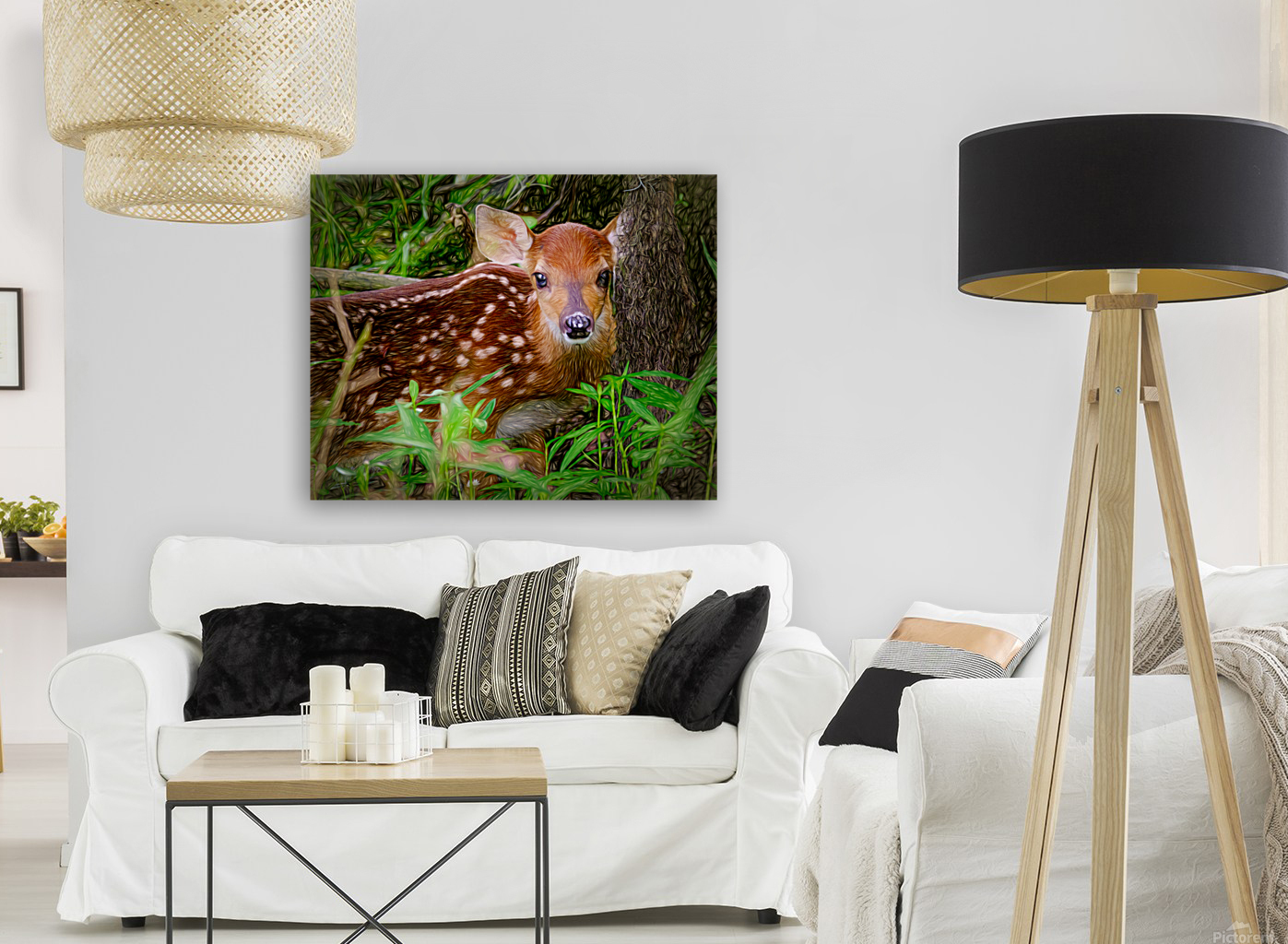 Fawn at Rest Reproduction