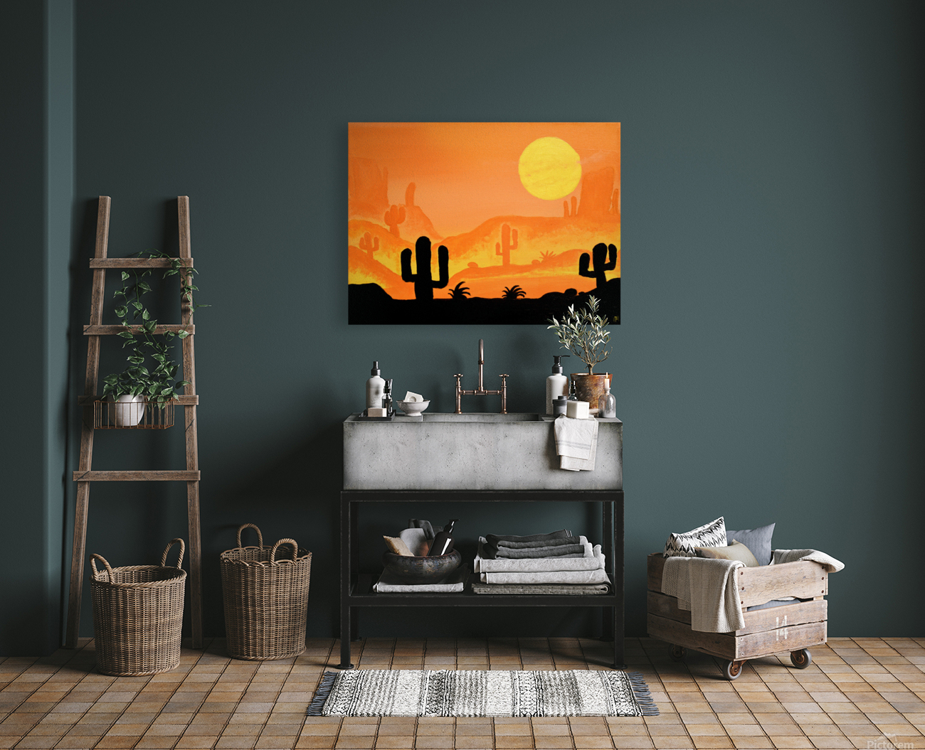 Sunset Desert. DaVere H Reproduction