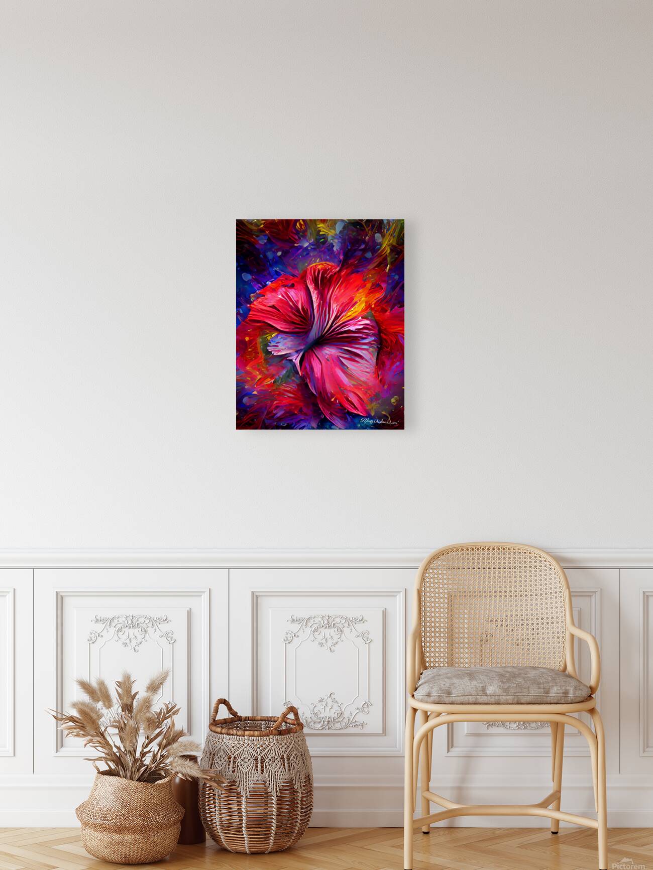 Spiritual Chakra Hibiscus  Reproduction