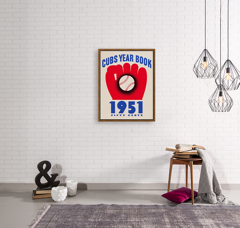 1951 Chicago Cubs Yearbook Art Reproduction