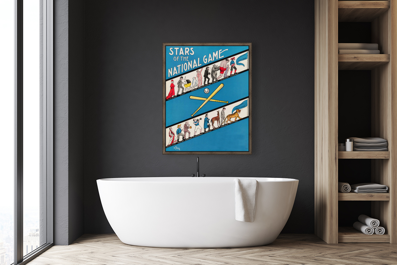 1909 Stars of the National Game Baseball Art Reproduction