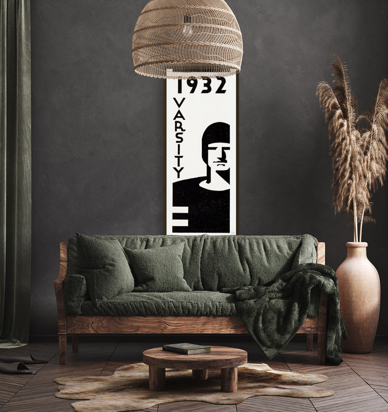 1932 Varsity Football Art Reproduction