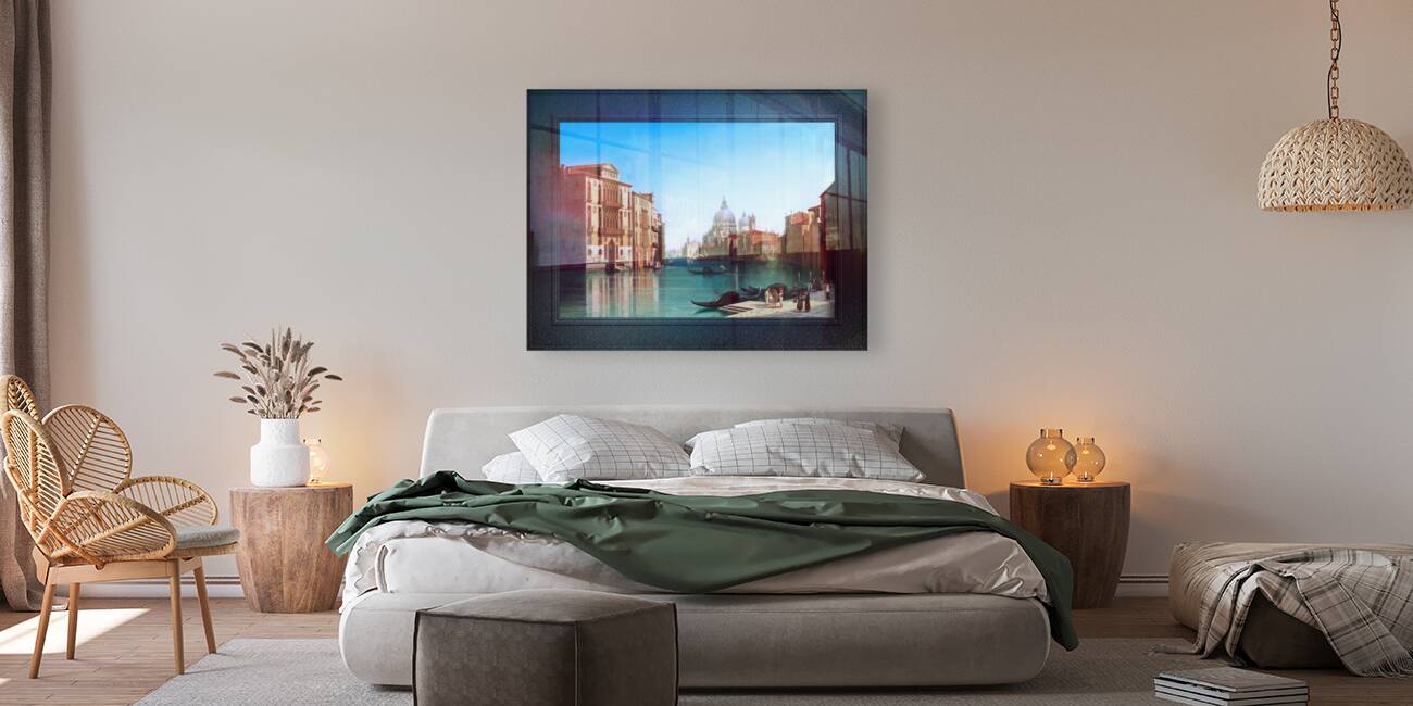 View of Canal Grande in Venice by Gustaf Wilhelm Palm Remastered Xzendor7 Classical Fine Art Old Masters Reproductions Reproduction