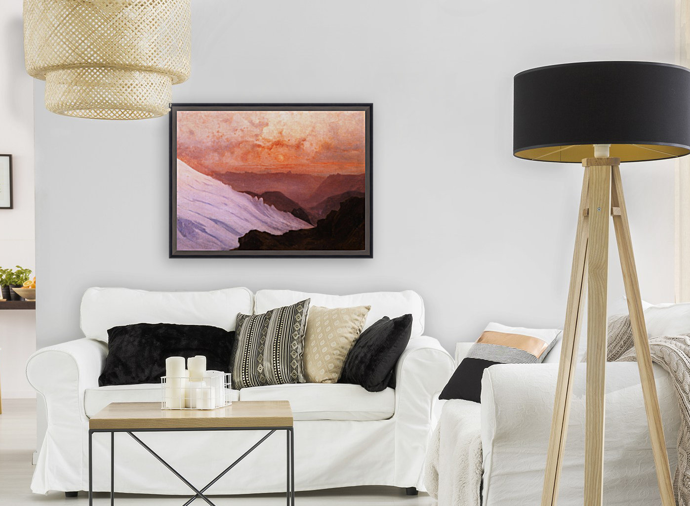 Dawn on Mont Blanc Reproduction