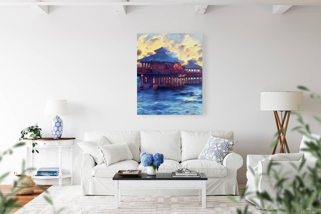 Naples Pier Van Gogh Style Beauty Reproduction