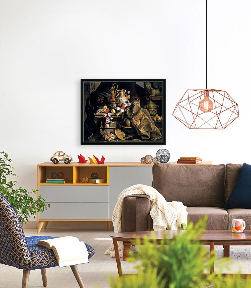 Still life of flowers and fruits Reproduction