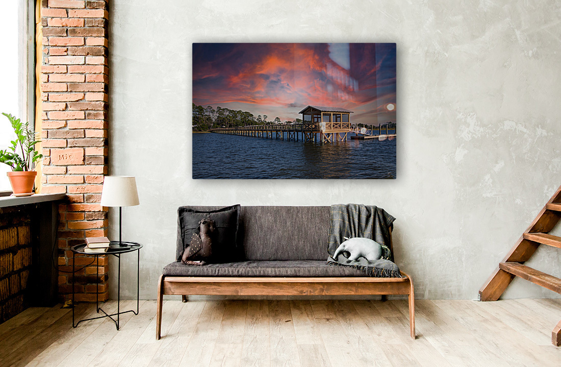 Sunset at Lagoon Reproduction