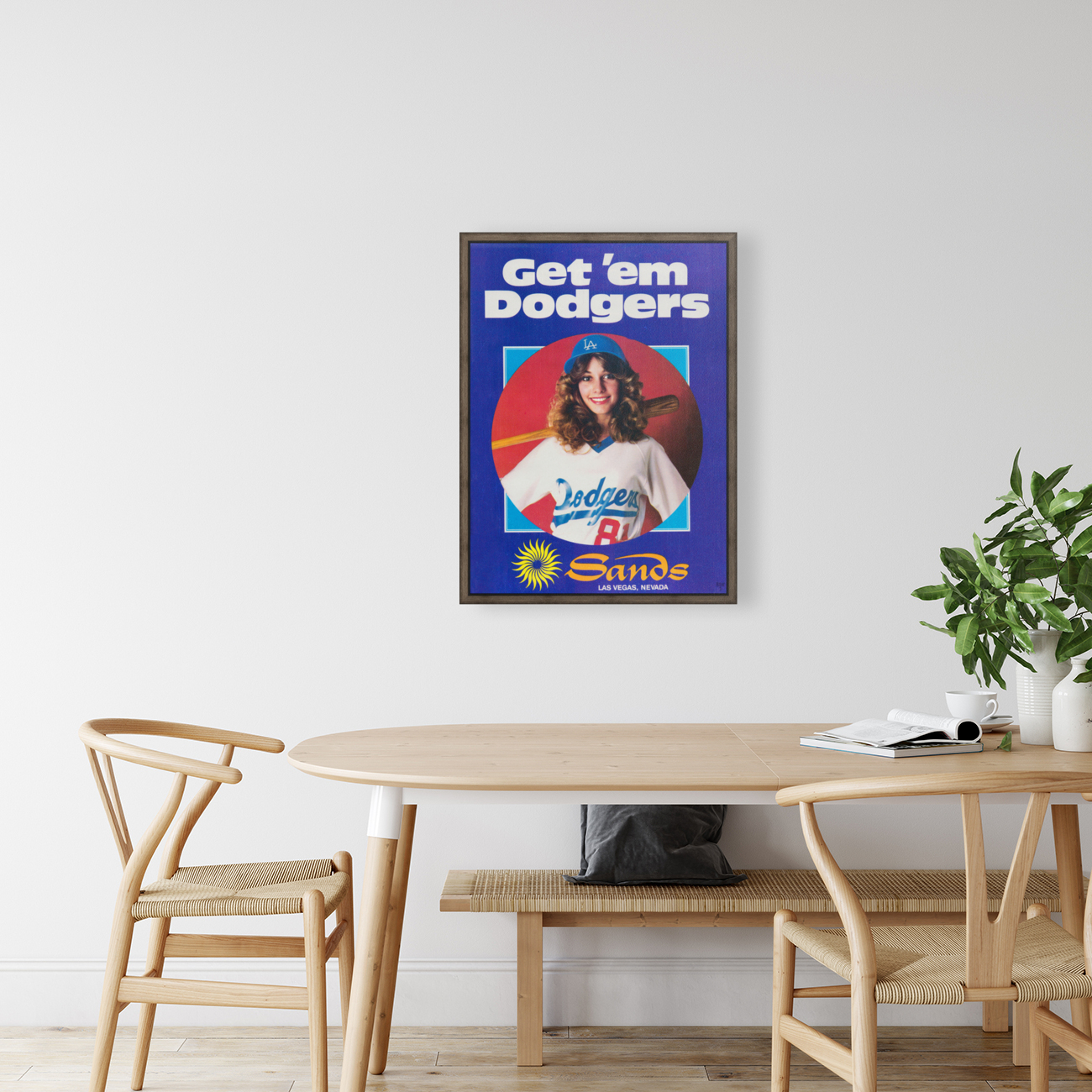 1981 Sands Hotel Dodgers Ad Print Reproduction