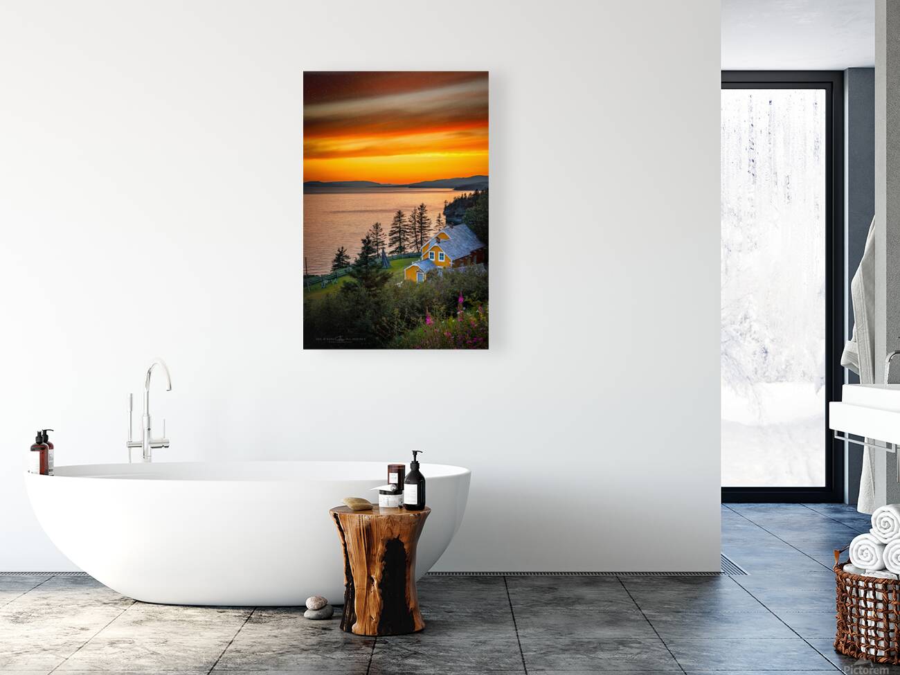 No 88- Maison Blanchette au crepuscule Reproduction