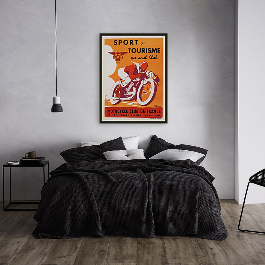 Canvas Sport ou Tourisme un seul Club Motorcycle Club de Art print POSTER