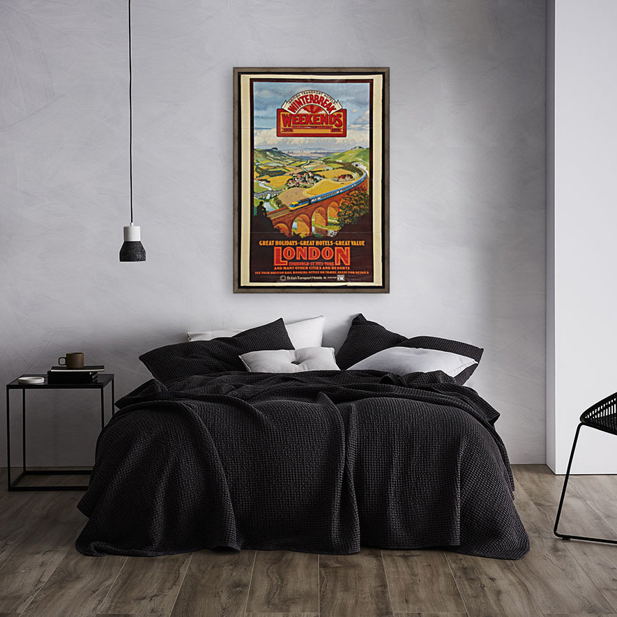 London vintage travel poster for British Railways Reproduction