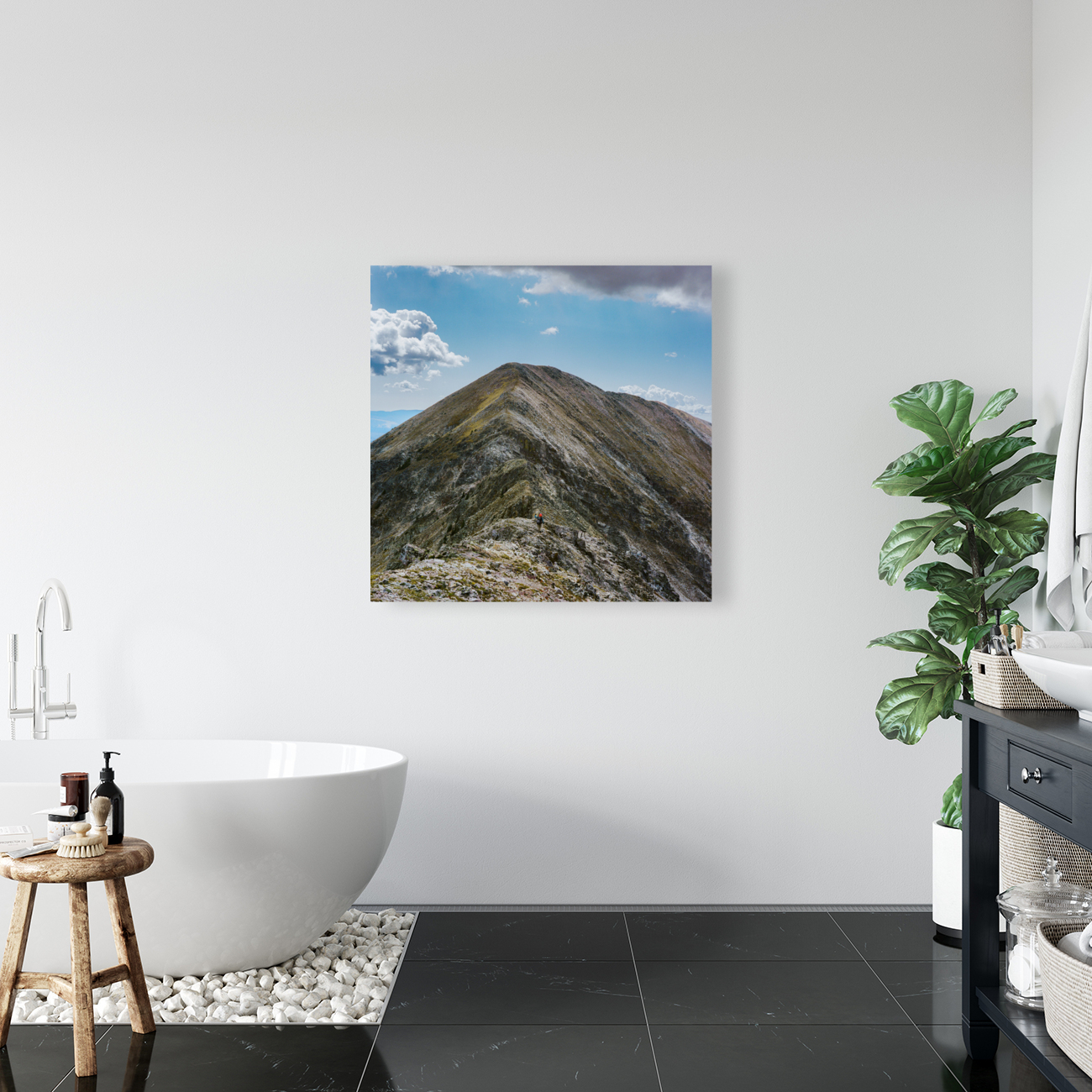 Headed to North Truchas Peak Reproduction