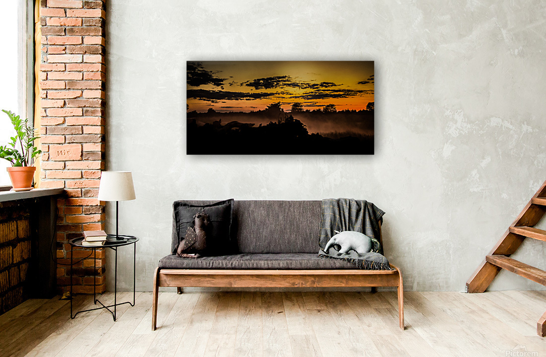 Nature Photography - Smokey Sunset - Wentzville MO Reproduction