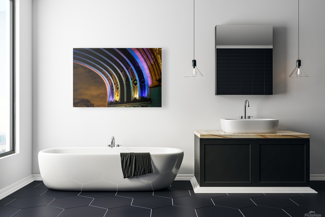 Street Photography - Rainbow Bridge - London UK Reproduction