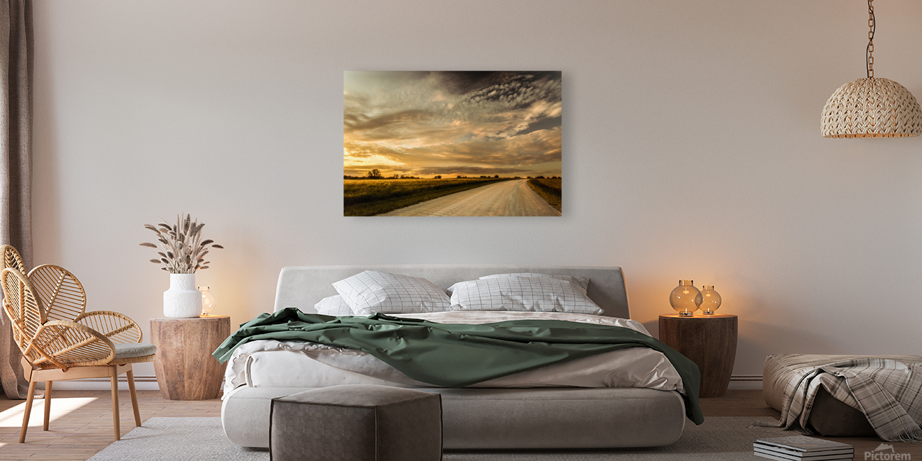 Nature Photography - Sunset Road - Quail Ridge Park MO Reproduction