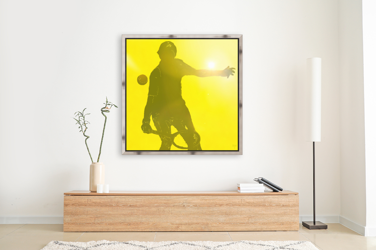 Sunny Day Tennis Abstract Art Reproduction