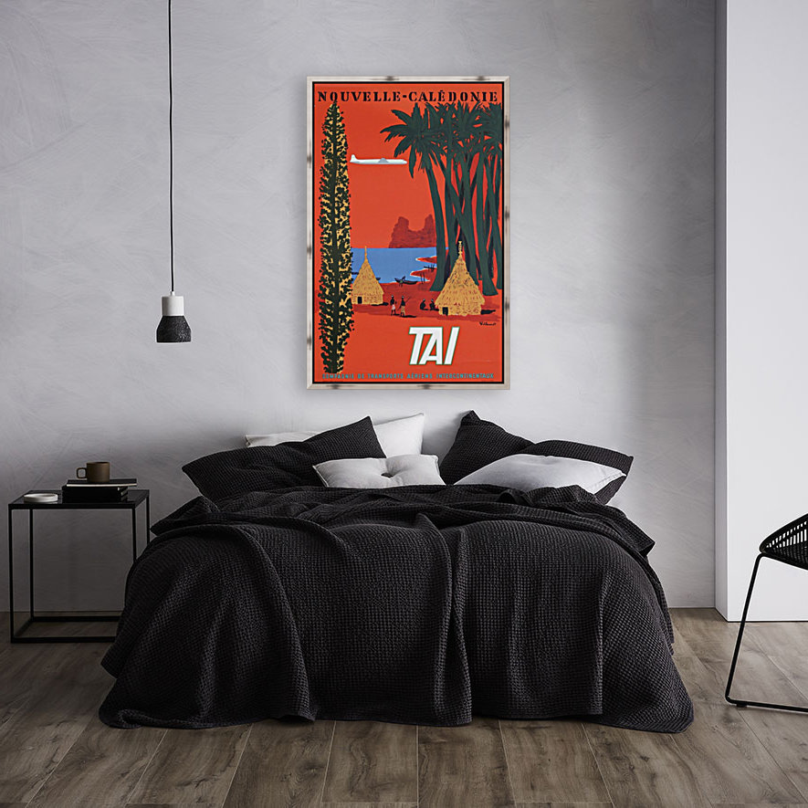 Nouvelle Caledonie TAI vintage travel poster Reproduction