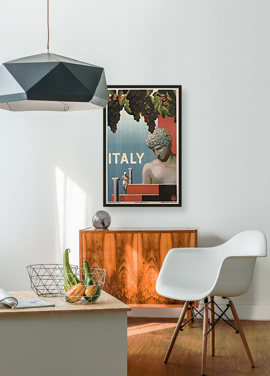 Italy vintage travel poster, 1935 Reproduction