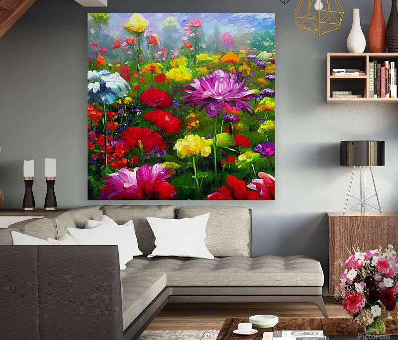Flower garden Painting Reproduction