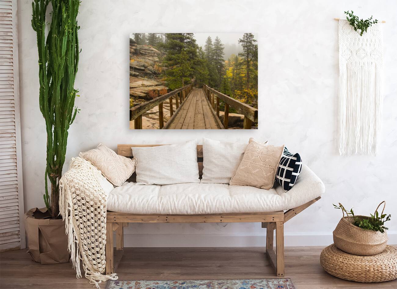 Bridge Into The Clouds 48x36 Reproduction