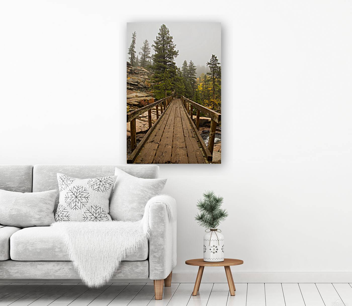 Bridge Into The Clouds Reproduction