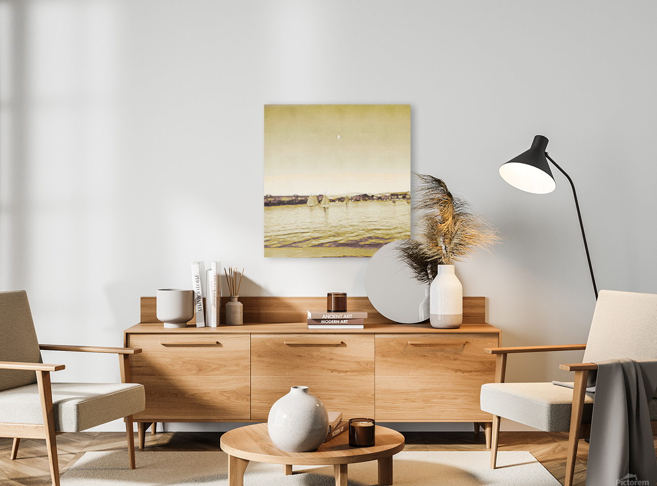 Full moon marina Reproduction