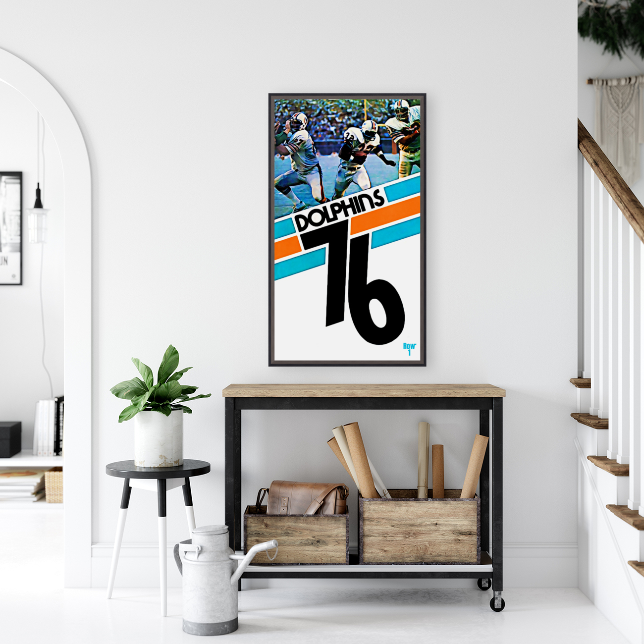 1976 Miami Dolphins Retro Remix Reproduction