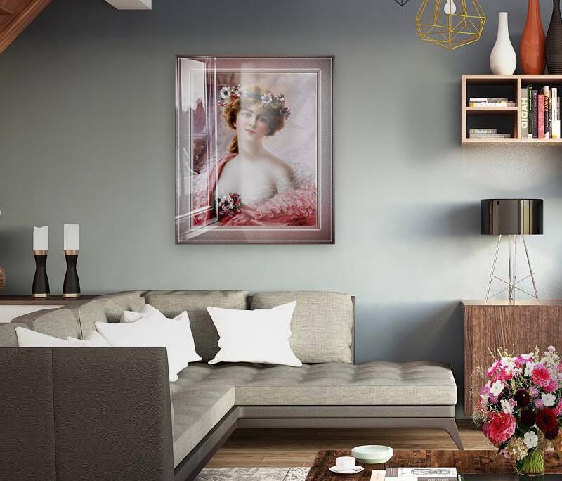 A Summertime Beauty by Emile Vernon Vintage Art Xzendor7 Old Masters Reproductions Reproduction