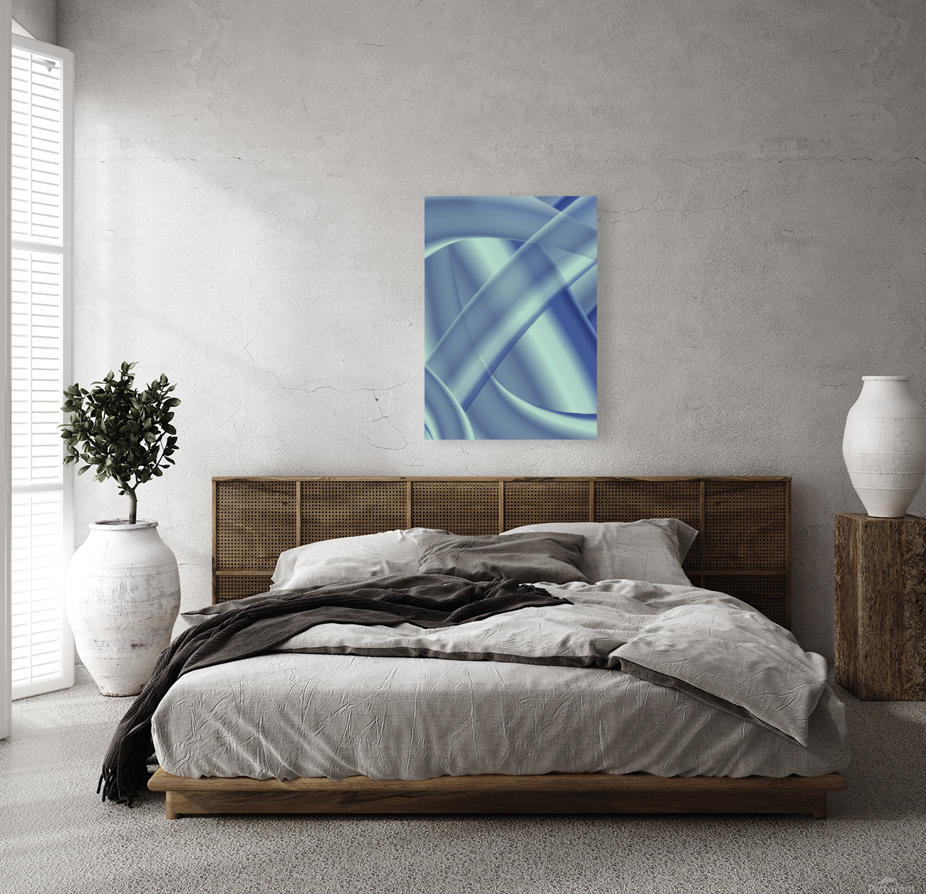 Blue Abstract Reproduction