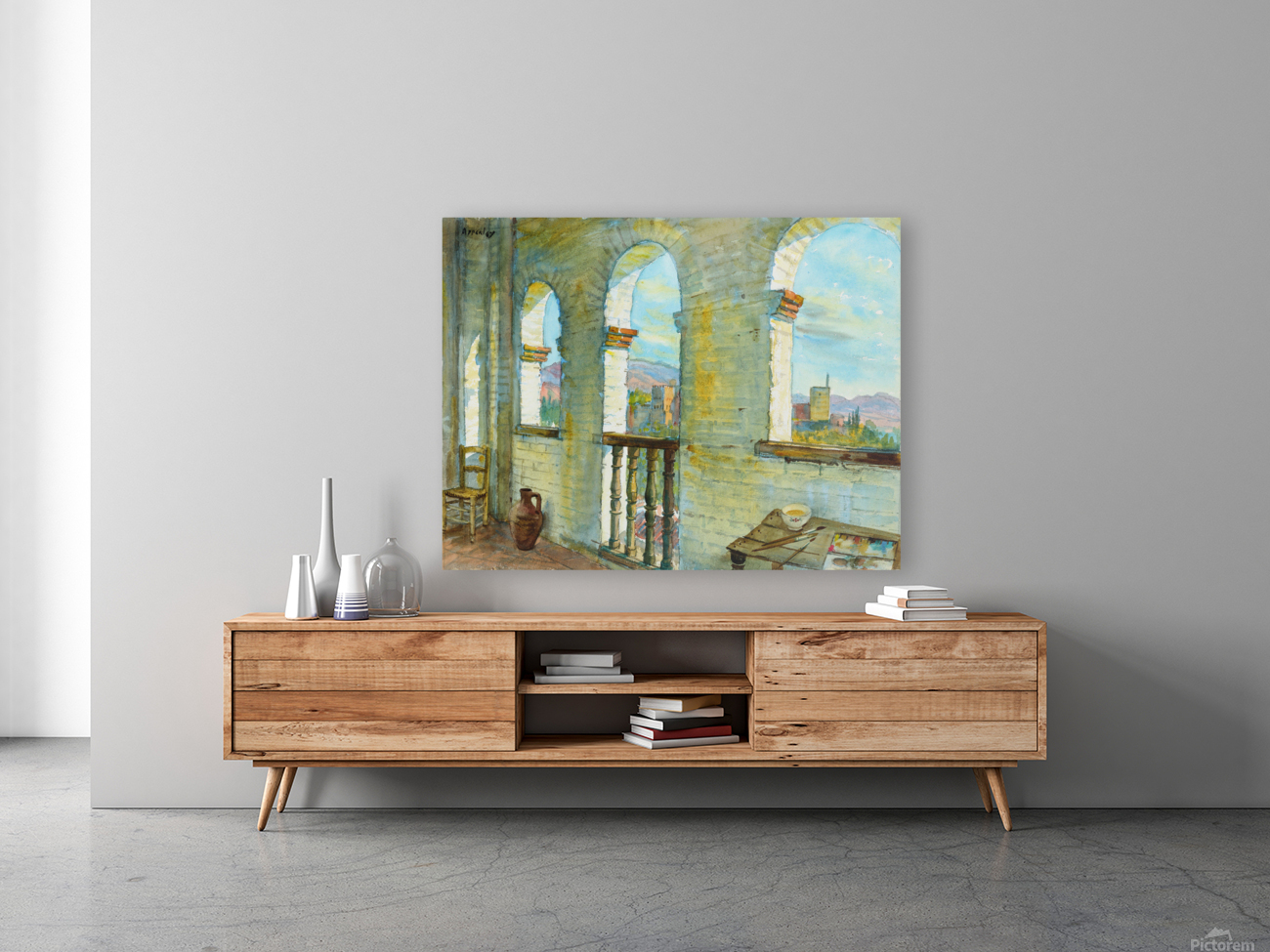 View from my studio Granada Spain Reproduction