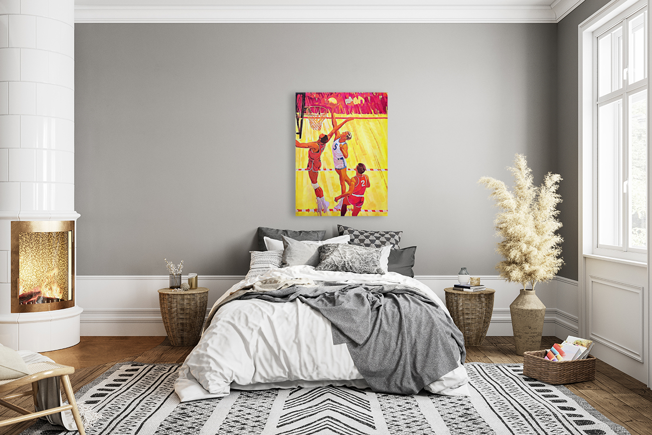 1967 Basketball Art Reproduction