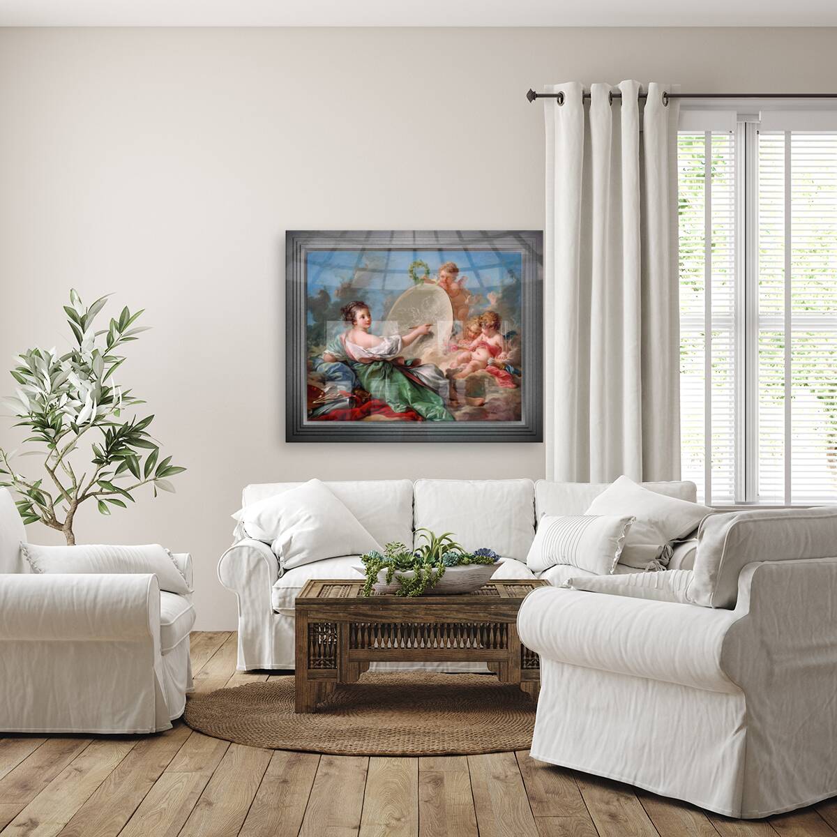 Allegorie de la Peinture by Francois Boucher Remastered Xzendor7 Classical Fine Art Old Masters Reproductions Reproduction