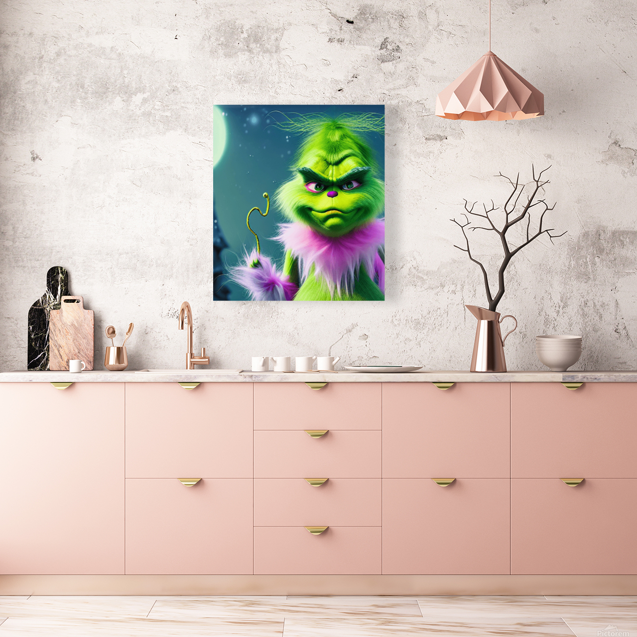 Whimsical Ultra Cute Grinch In Fairytale Reproduction