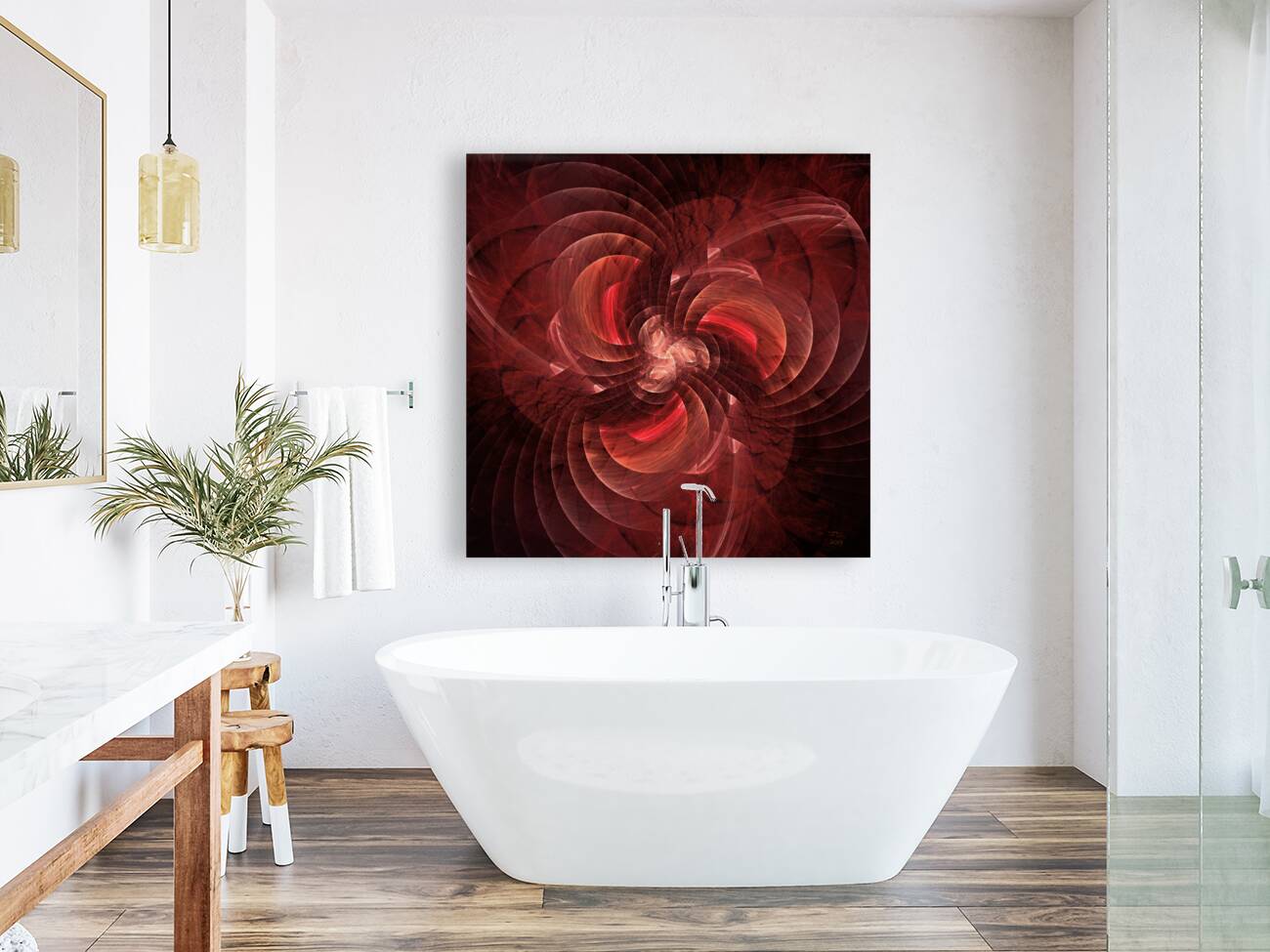 Rapidly Rotating Blades of a Fractal Fan  Reproduction