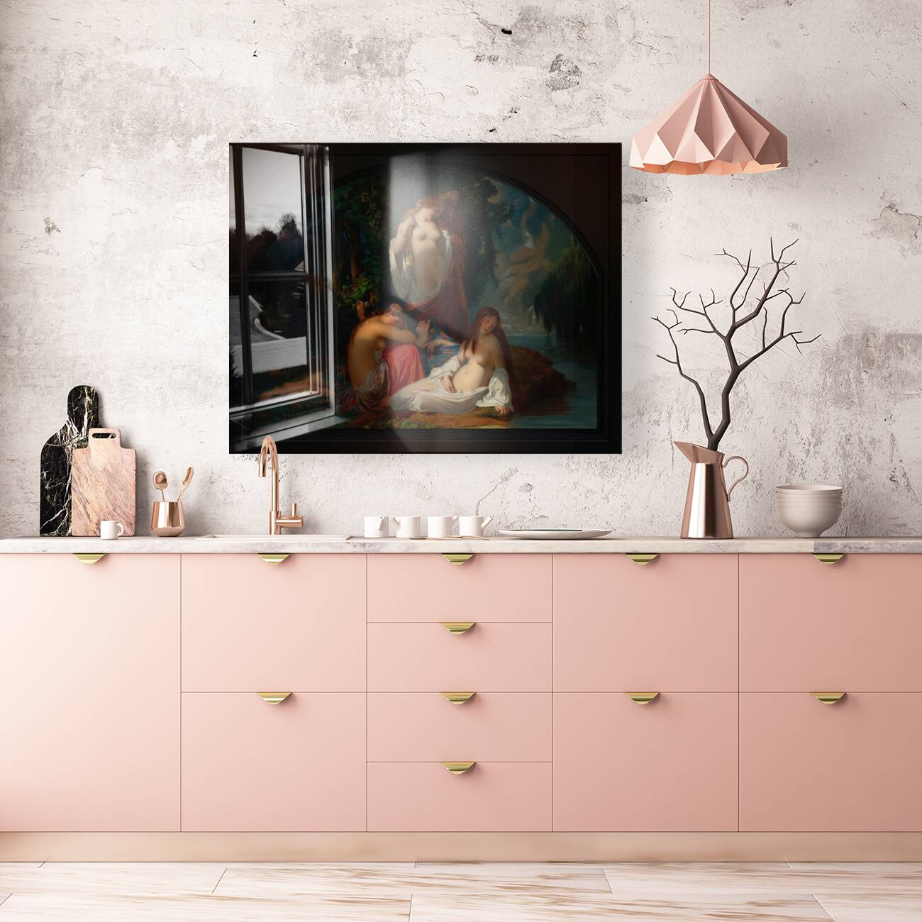 Les Baigneuses by Henri Lehmann Remastered Xzendor7 Classical Fine Art Old Masters Reproductions Reproduction