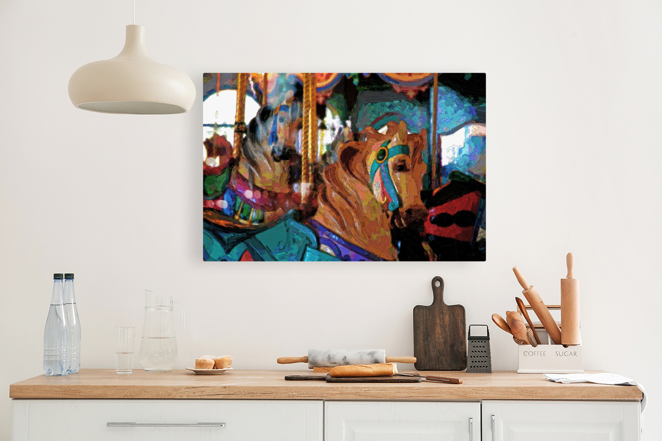 PUZZLE COLLECTION - SANTA MONICA PIER CAROUSEL  Reproduction