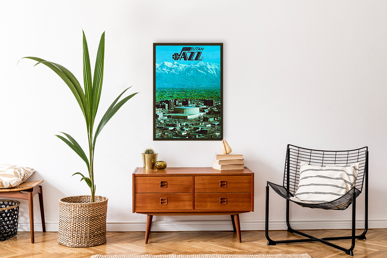 1979 Utah Jazz Art Remix Reproduction