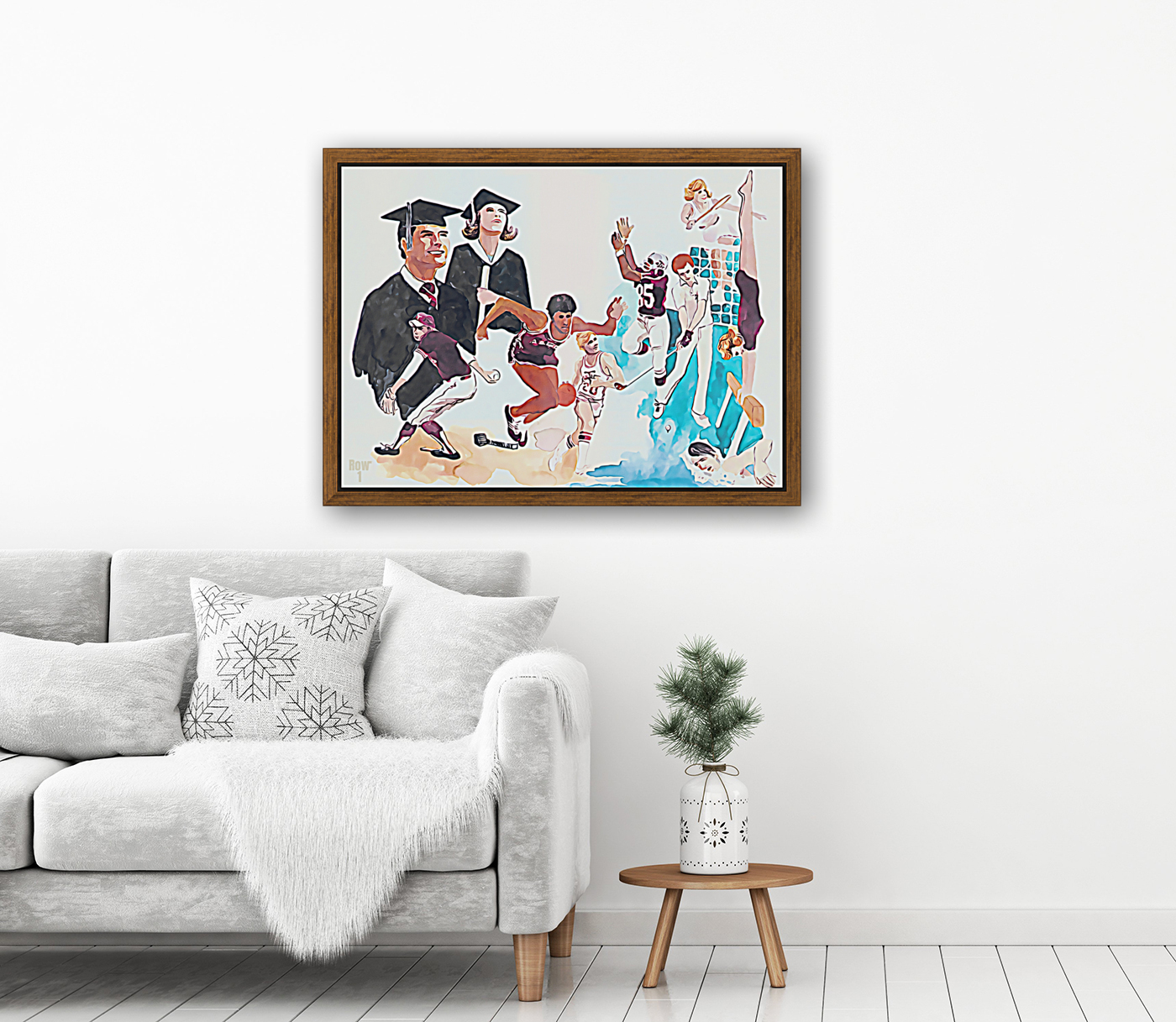 Retro Texas AM Sports Art Reproduction