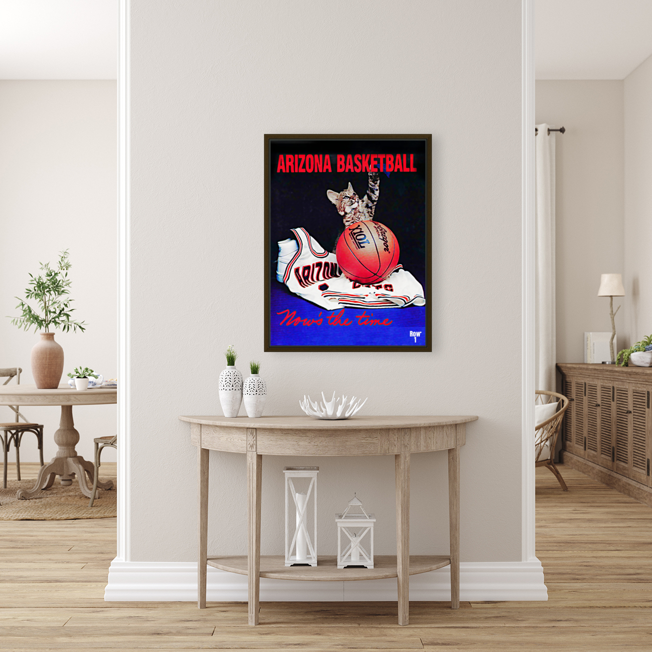 1984 Arizona Wildcats Basketball Remix Art Reproduction