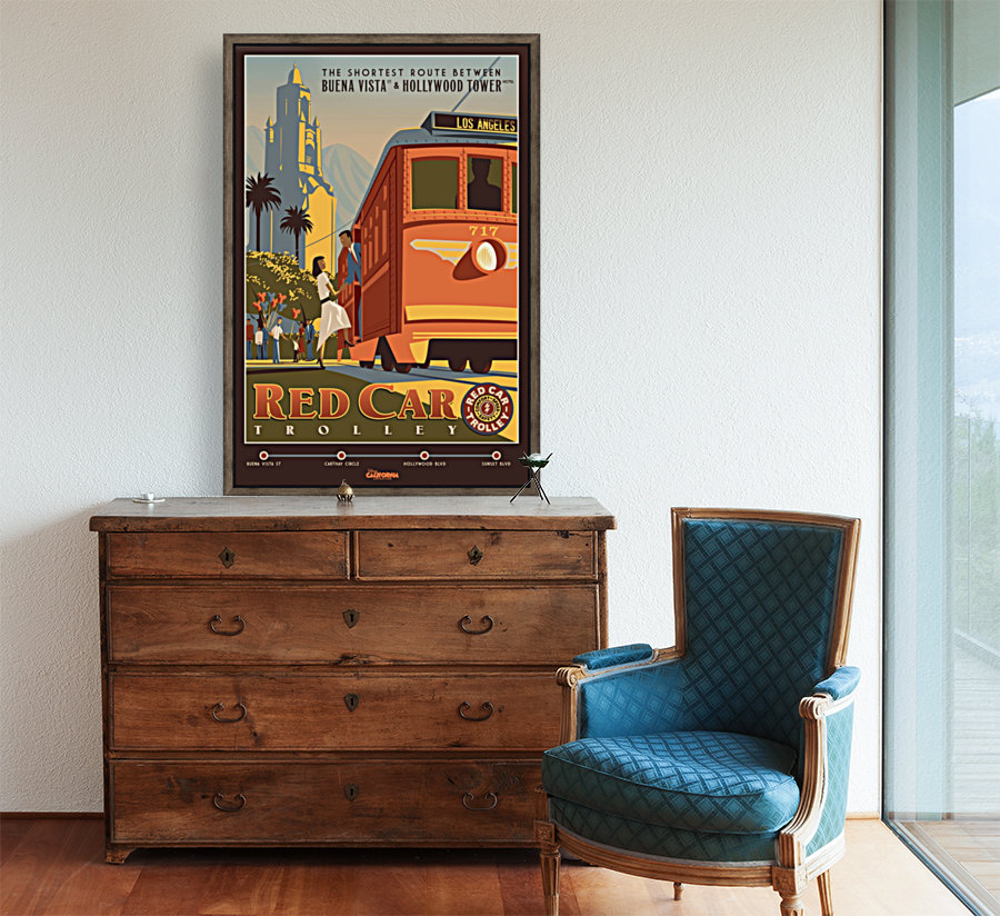 Red Car Trolley Reproduction